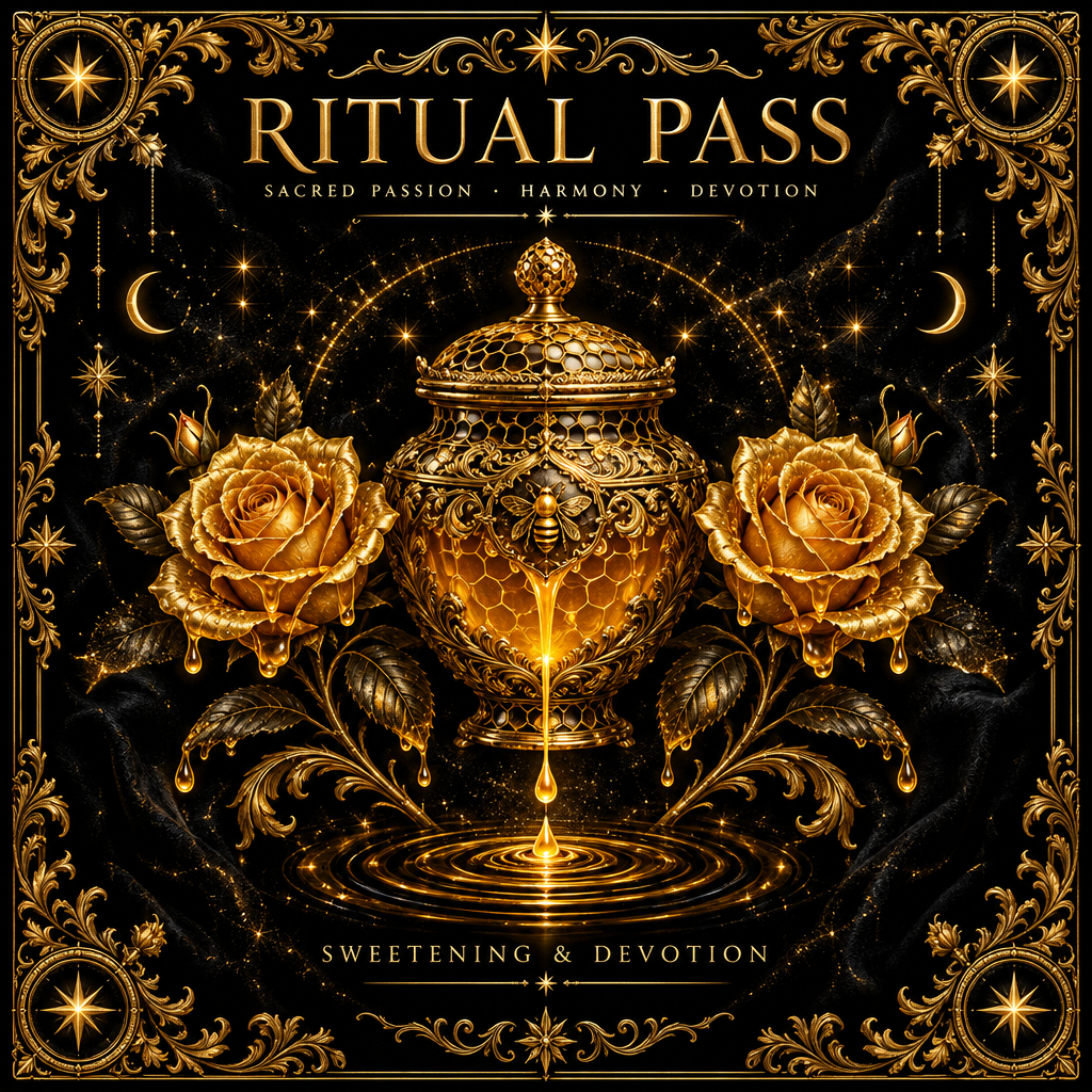 Sweetening & Devotion Ritual Pass - Sacred Altar Emblem Card