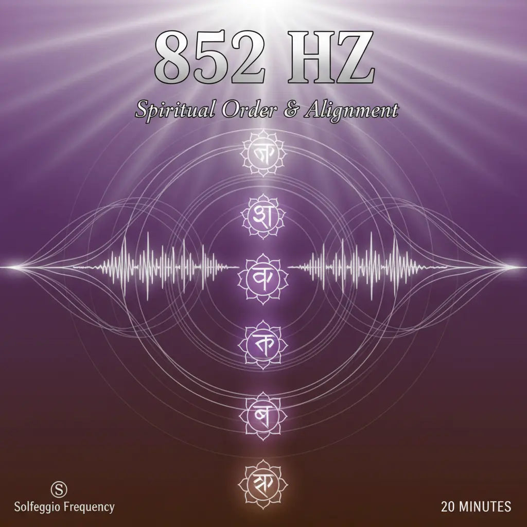 852 Hz Spiritual Order Alignment Frequency Cover