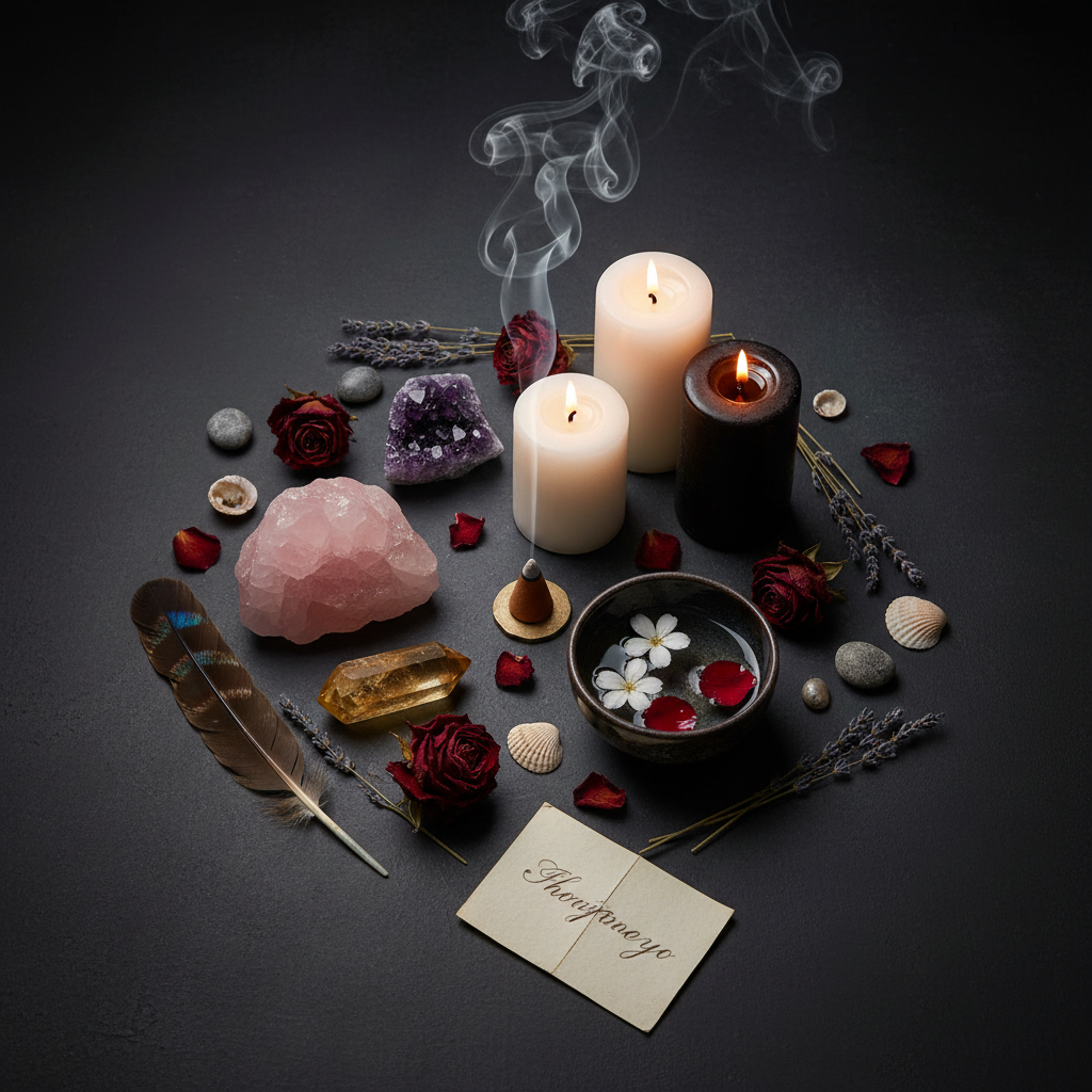 25 Altar Setup Guides lifestyle flat lay