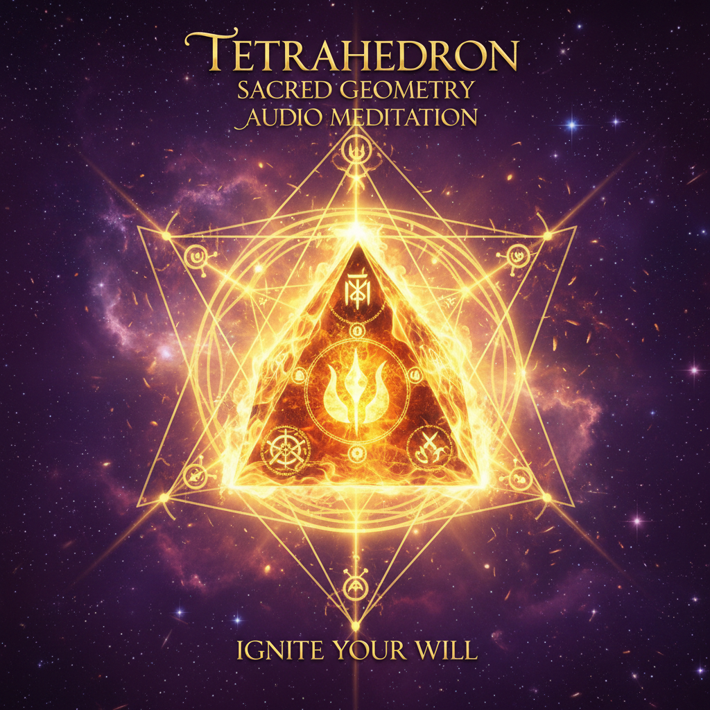 Tetrahedron Fire Element Willpower Sacred Geometry Audio Meditation