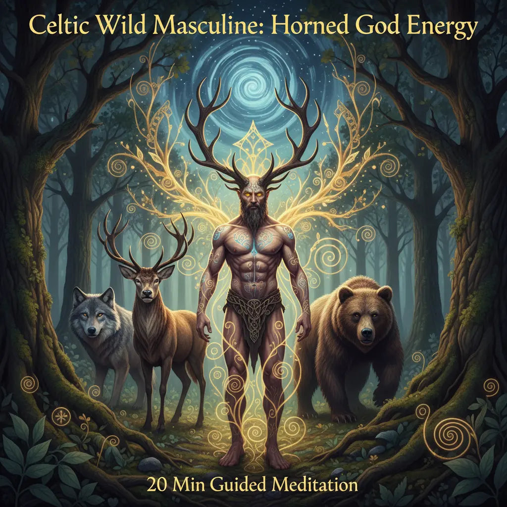 Celtic Wild Masculine Horned God Energy Meditation Audio Cover