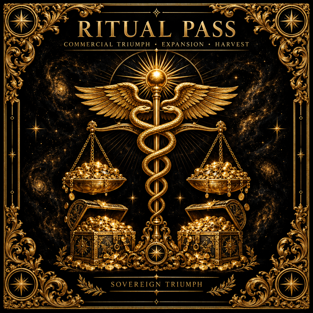Sovereign Triumph Ritual Pass - Sacred Altar Emblem Card