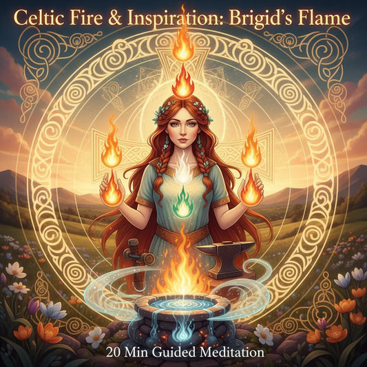Celtic Fire Inspiration Brigid Flame Meditation Audio Cover