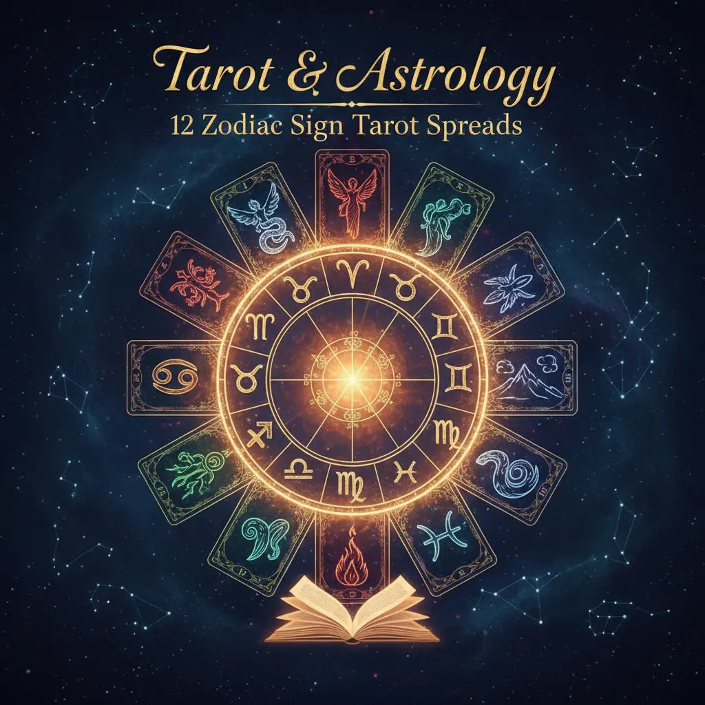 Tarot & Astrology 12 Zodiac Spreads Cover