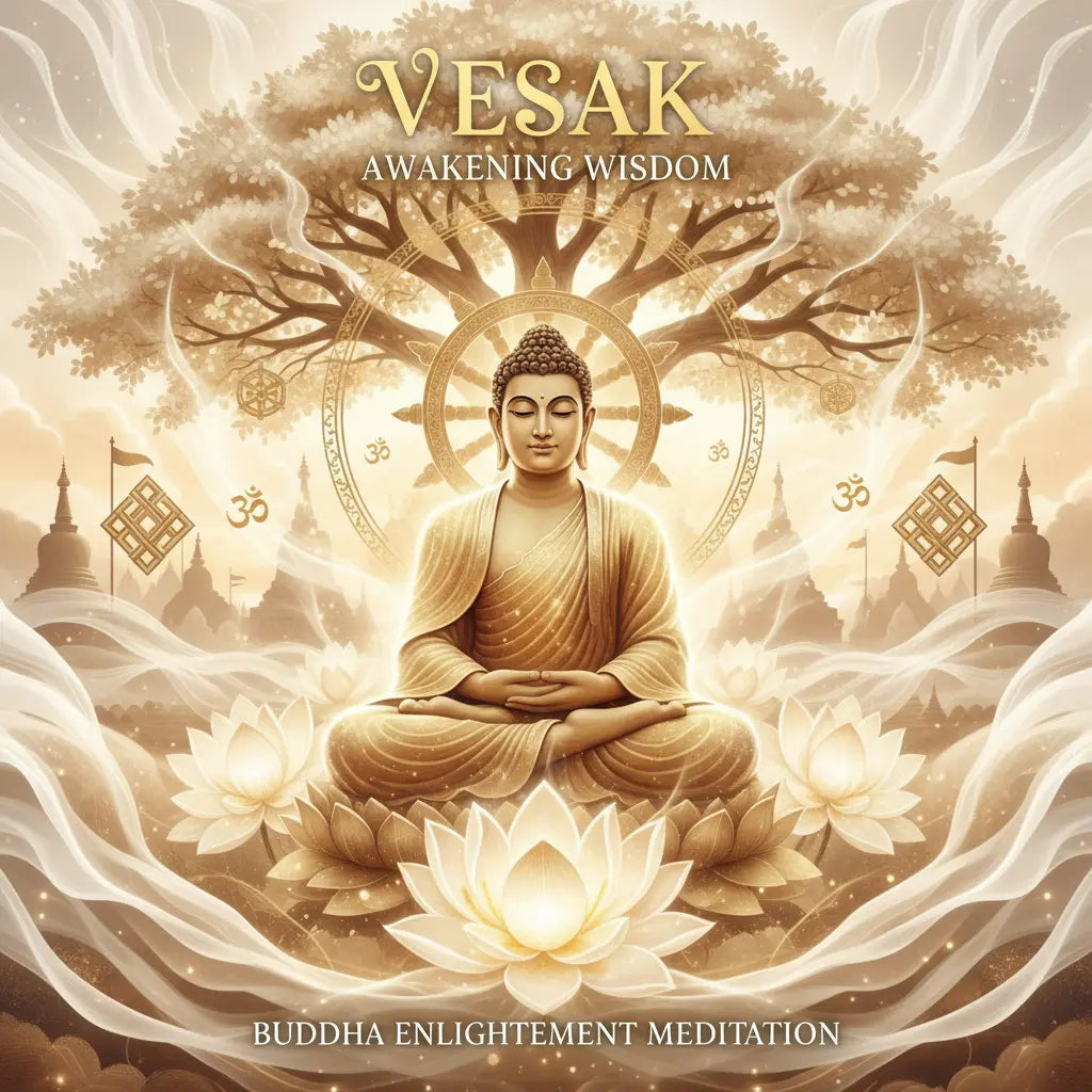 Vesak Buddha Enlightenment meditation cover