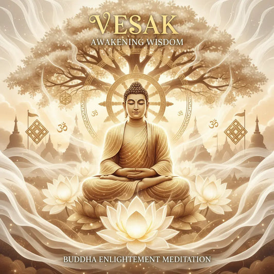 Vesak Buddha Enlightenment meditation cover