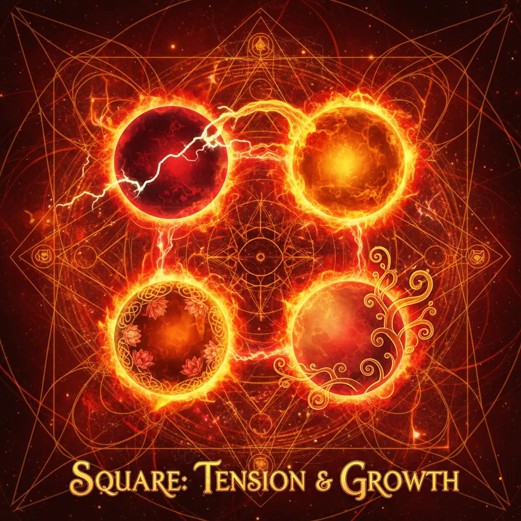 Square: Tension & Growth - Planetary Aspect Meditation Audio Cover