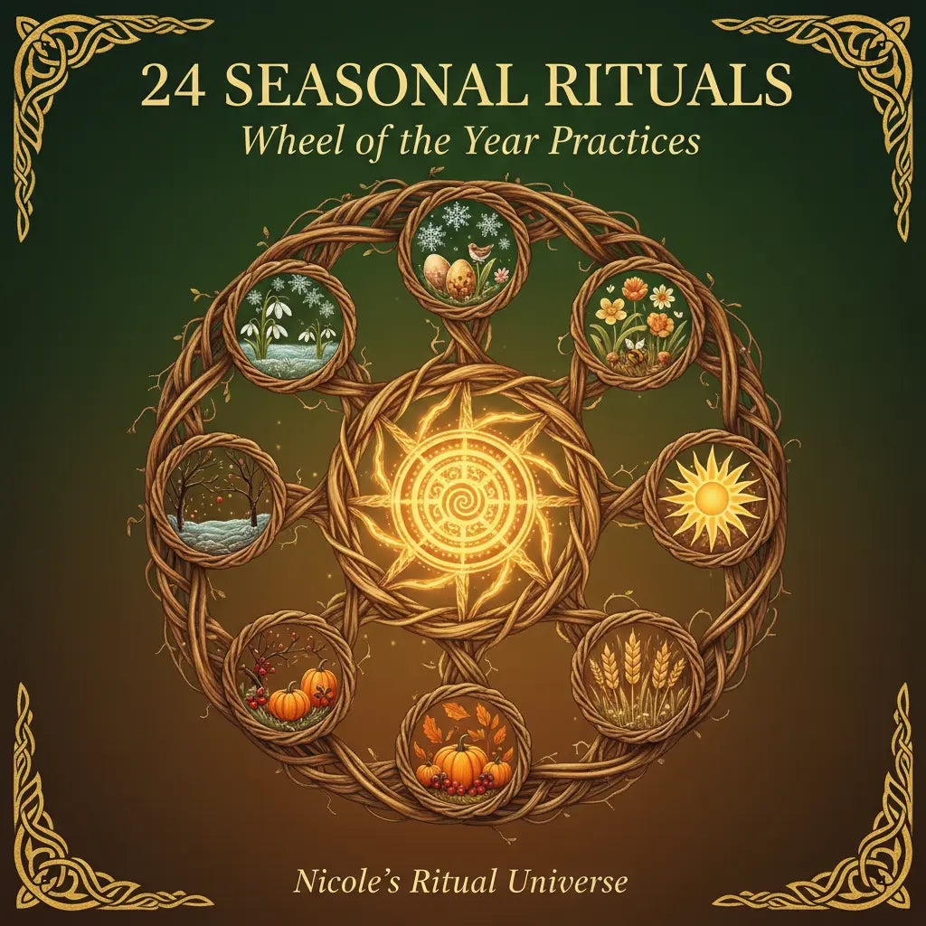 24 Seasonal Rituals Wheel of the Year Practices Cover