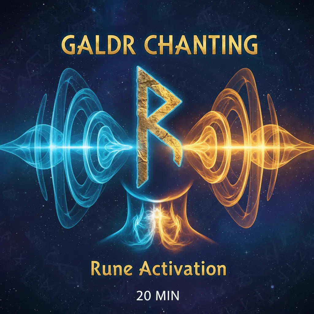 Galdr Chanting Rune Activation Audio Cover