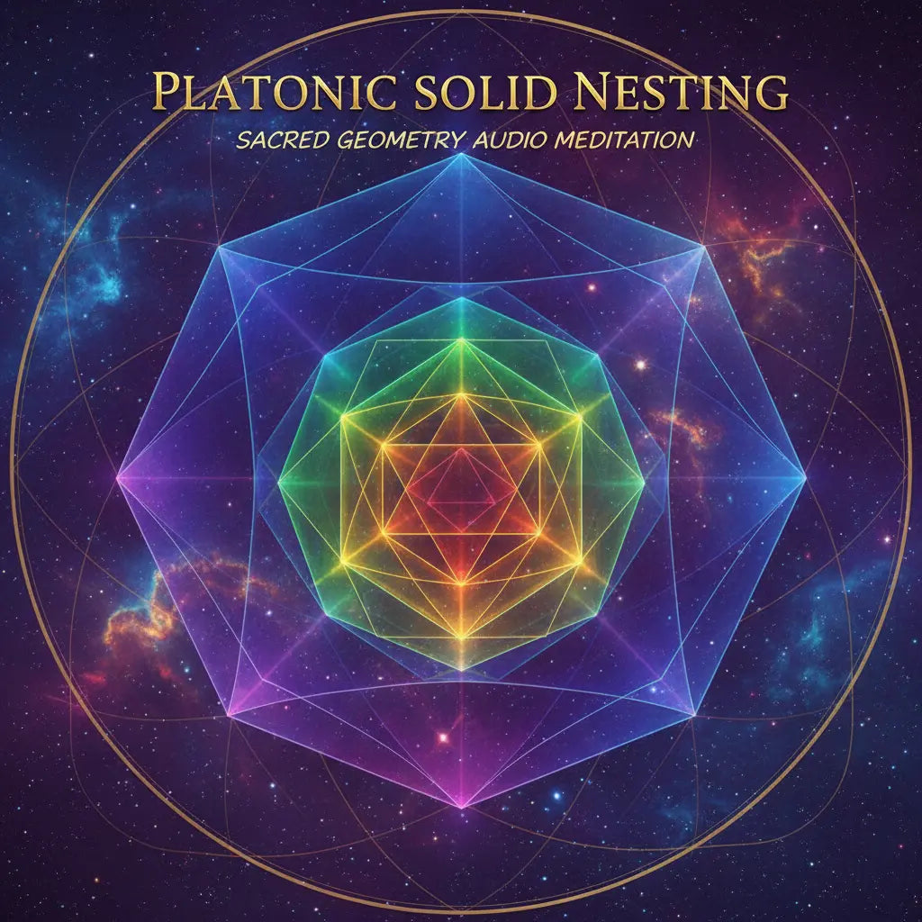 Platonic Solid Nesting Multidimensional Structure Sacred Geometry Audio