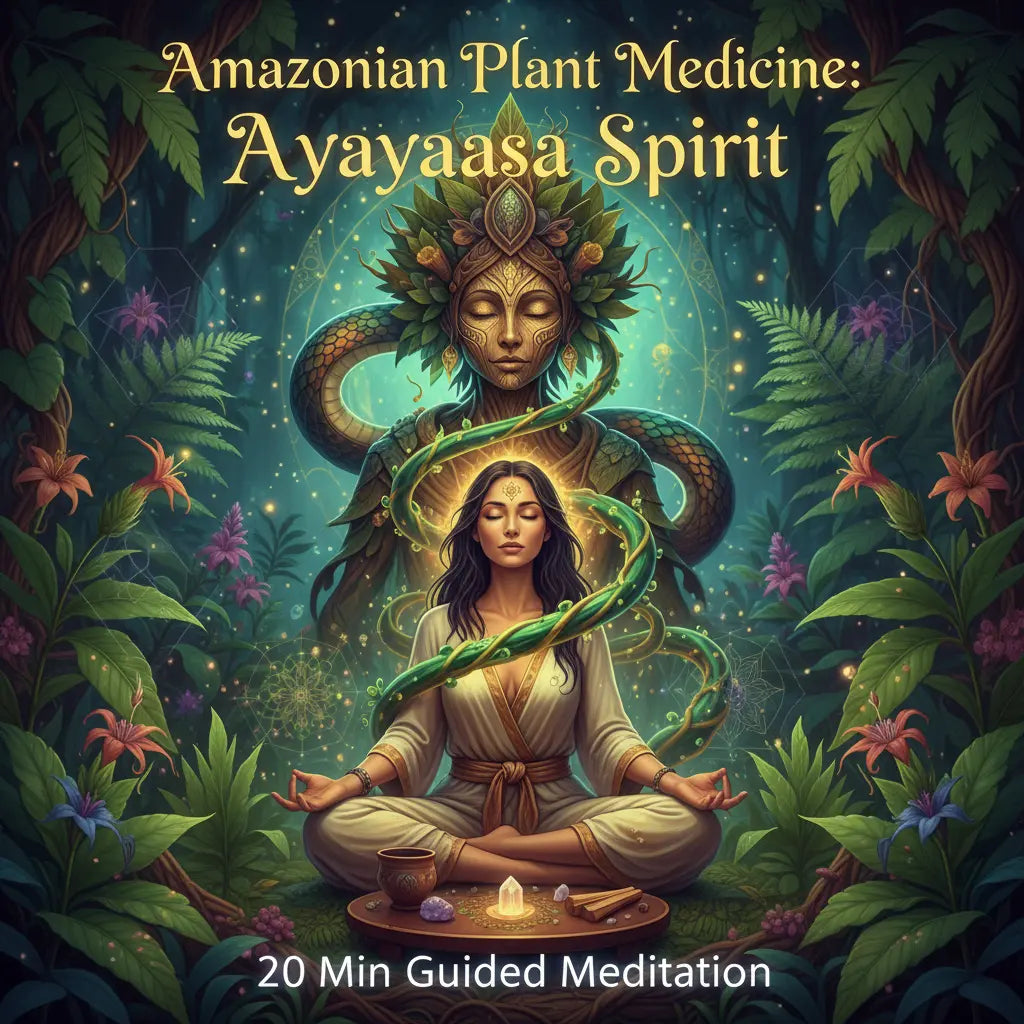 Amazonian Plant Medicine Ayahuasca Spirit Meditation Audio Cover