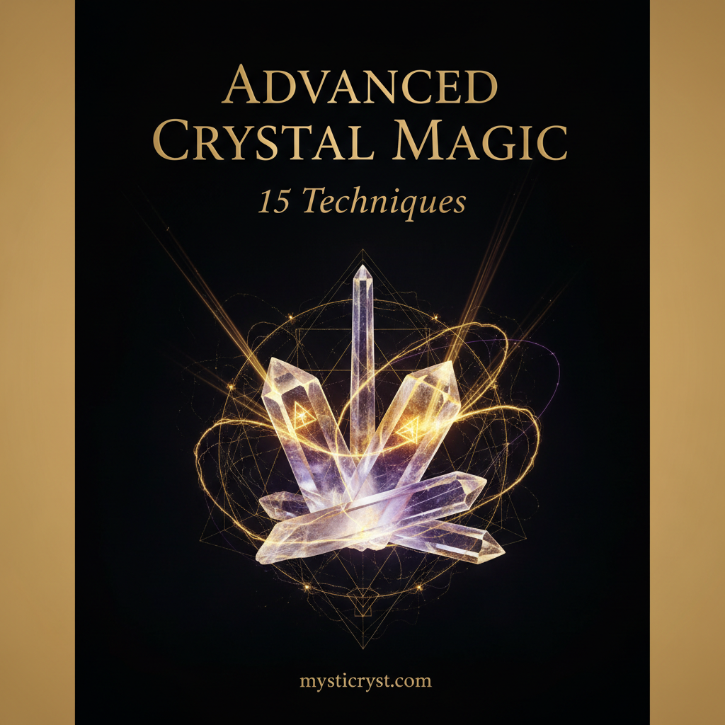Advanced Crystal Magic: 15 Techniques — master crystals with glowing laser wand, record keeper trigons and sacred geometry