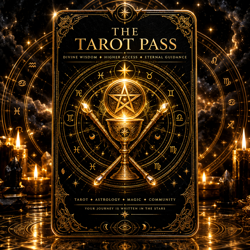 The Tarot Sanctuary Pass - Annual High Oracle & Sacred Ritual Membership Emblem Card