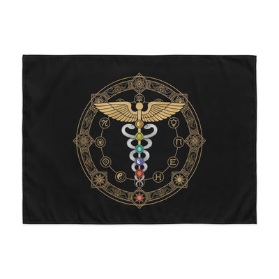 Caduceus Tapestry | Staff of Hermes Sacred Symbol Wall Hanging