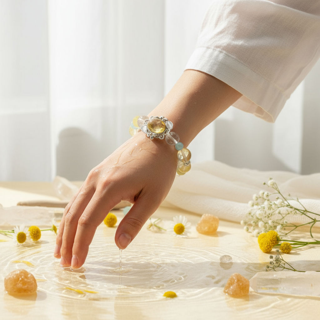 Lemon Quartz Bracelet Lifestyle Product