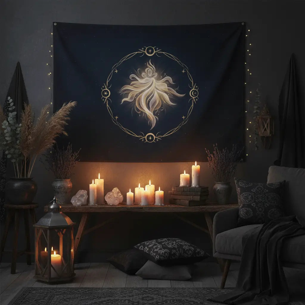 Light Goddess Tapestry - Wall Scene