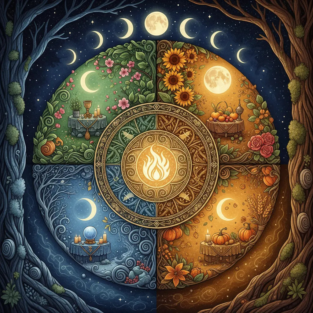 Magical Rituals Moon and Seasons Poster