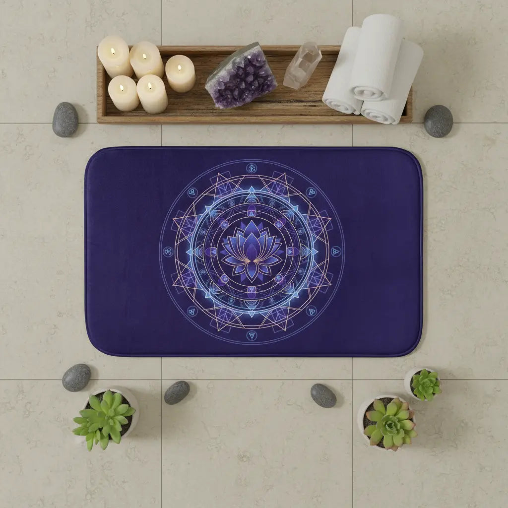 Mandala Circle Bath Mat