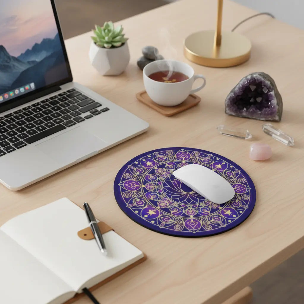 Mandala Circle Mouse Pad
