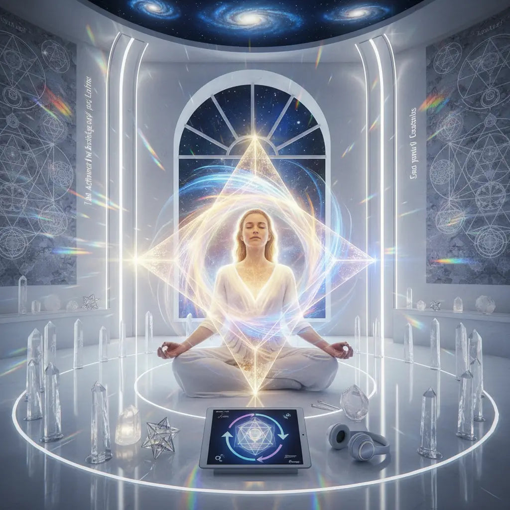 Merkaba Light Body Activation Meditation Scene