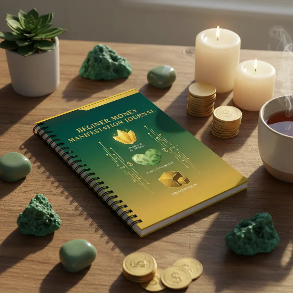 Money Manifestation Journal - Desk Scene
