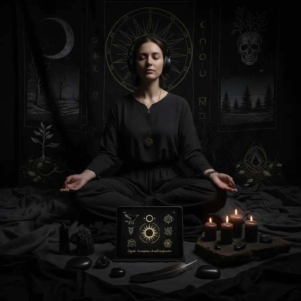 Nigredo Dark Night of the Soul Meditation Scene