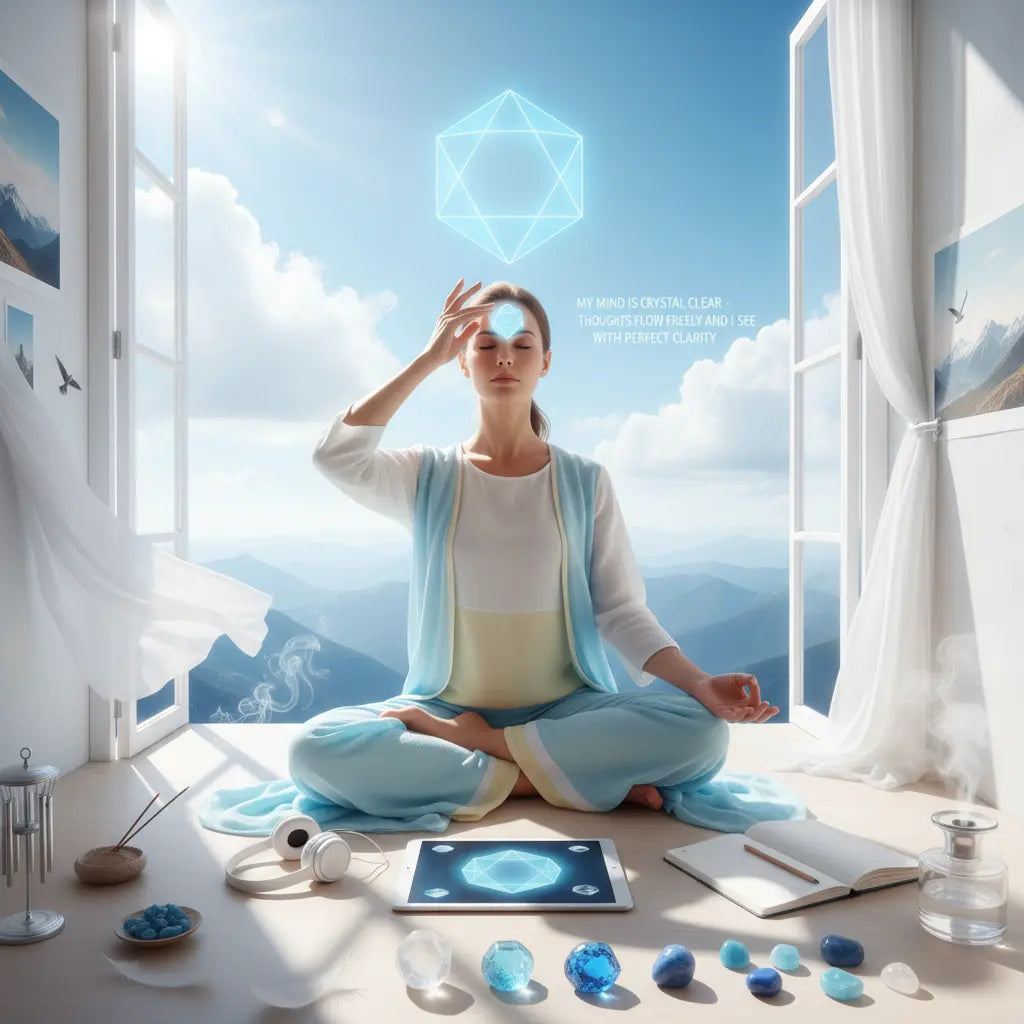 Octahedron Air Element Mental Clarity Meditation Scene