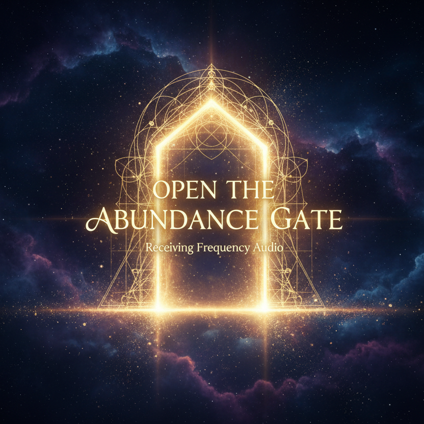 Open the Abundance Gate - Two Line Title with Subtitle
