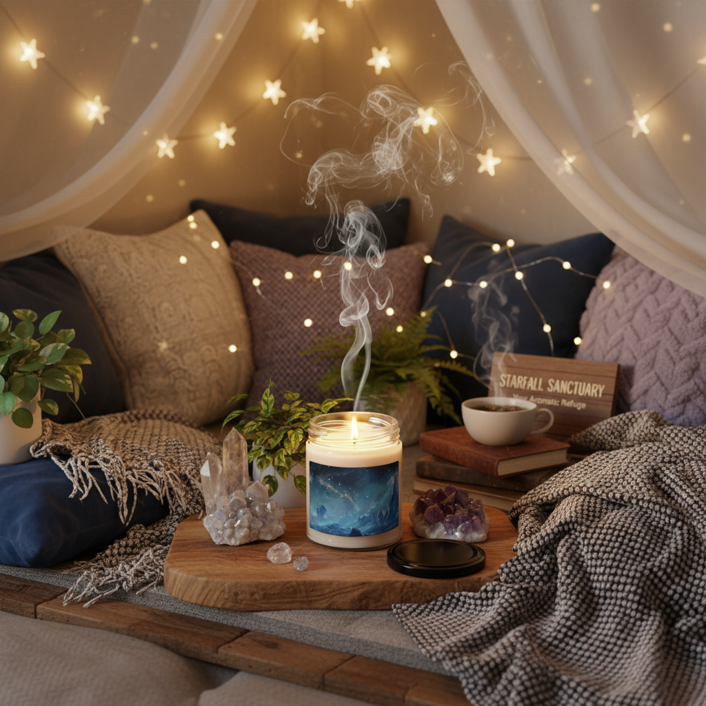 Starfall Sanctuary Scented soy candle