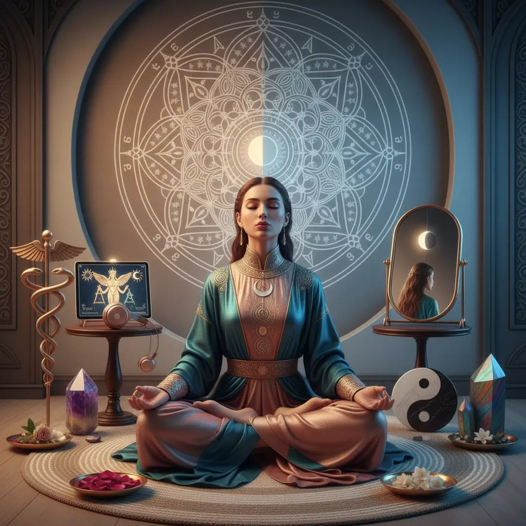 Rebis Divine Androgyne Union Meditation Scene