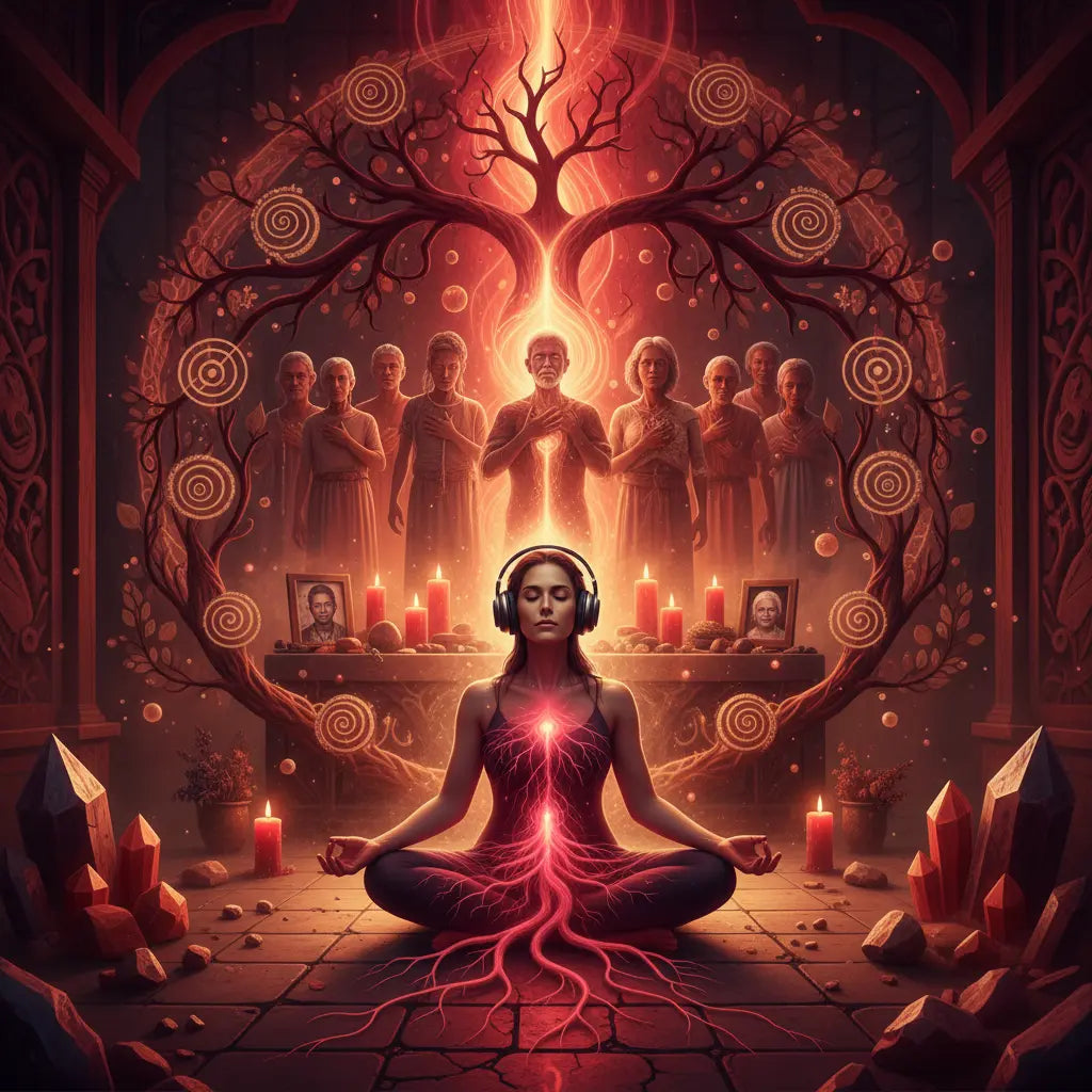 Root Chakra Ancestral Healing & Roots Meditation Scene