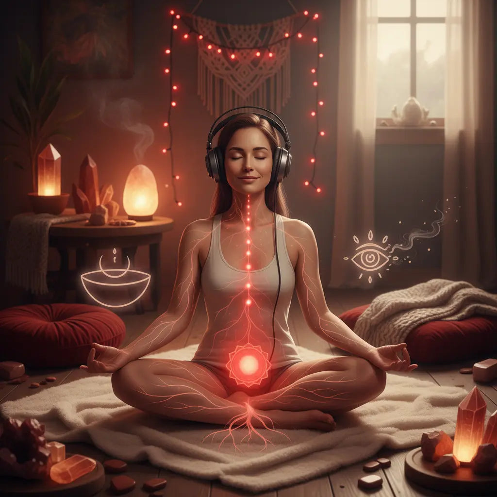 Root Chakra Survival Instinct Balancing Meditation Scene