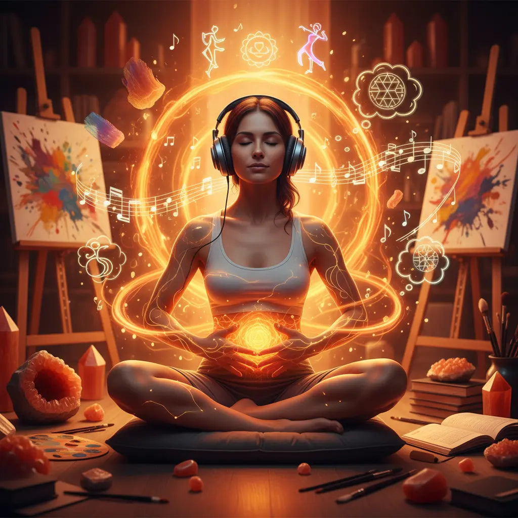 Sacral Chakra Creative Flow Activation Meditation Scene