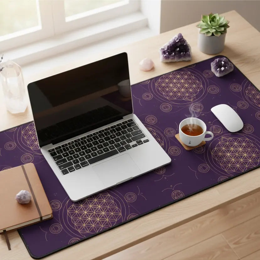 Sacred Geometry Desk Mat - 110th Milestone