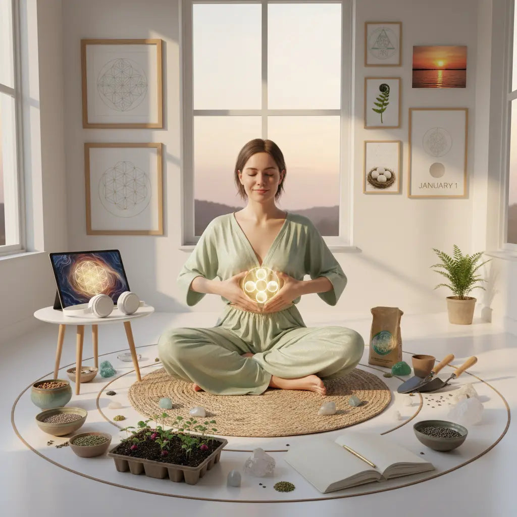 Seed of Life New Beginnings Potential Meditation Scene