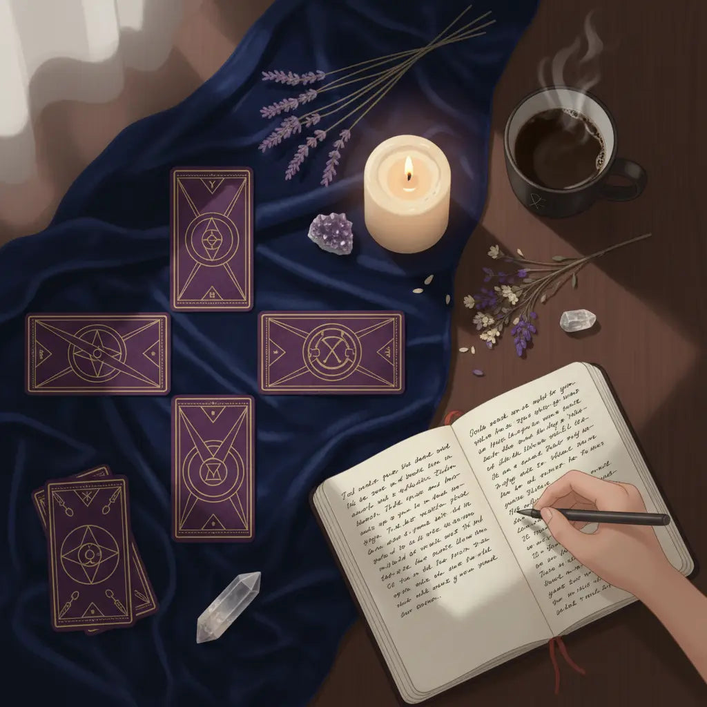 Shadow Work Tarot Reading Lifestyle Scene