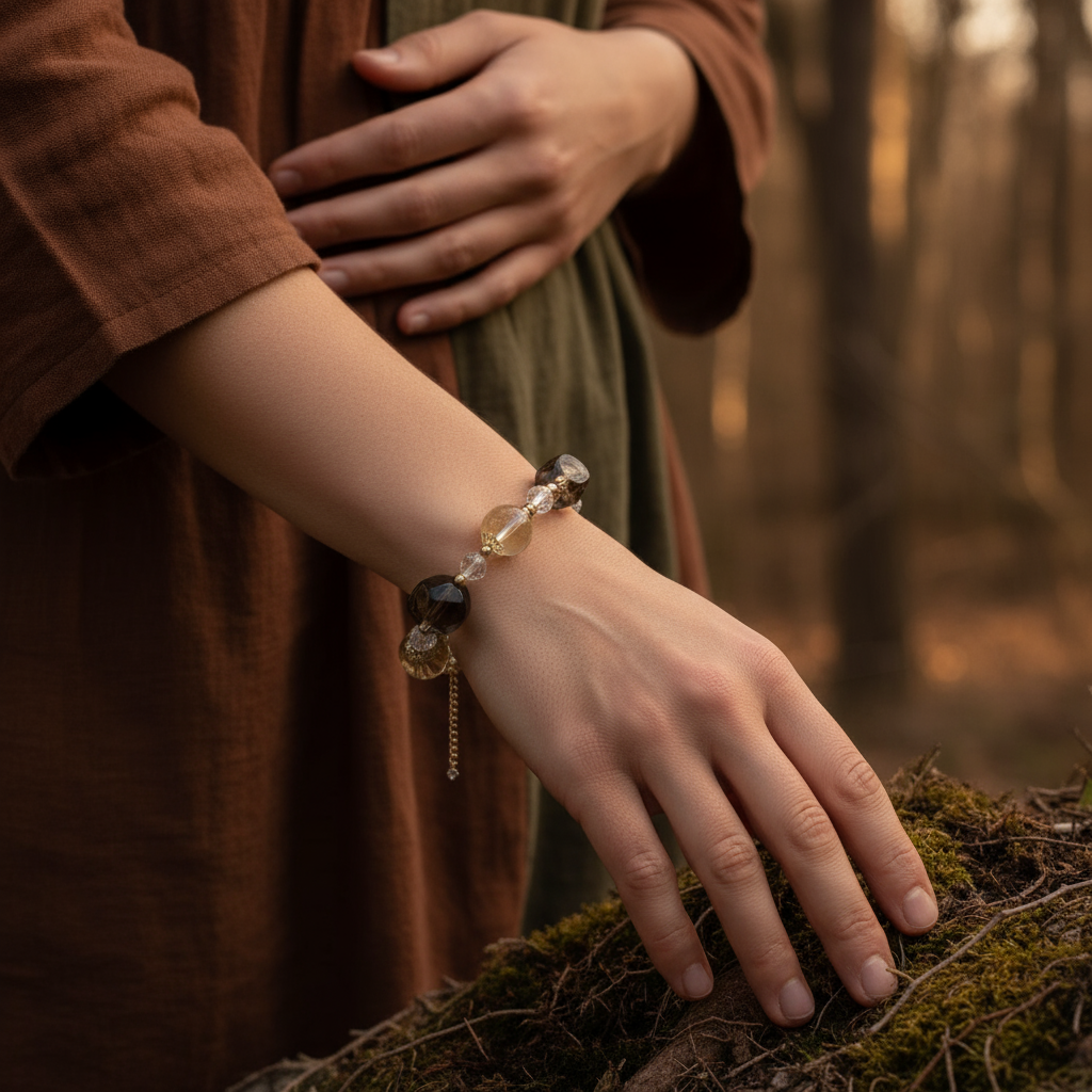 Smoky Quartz Bracelet Lifestyle Product
