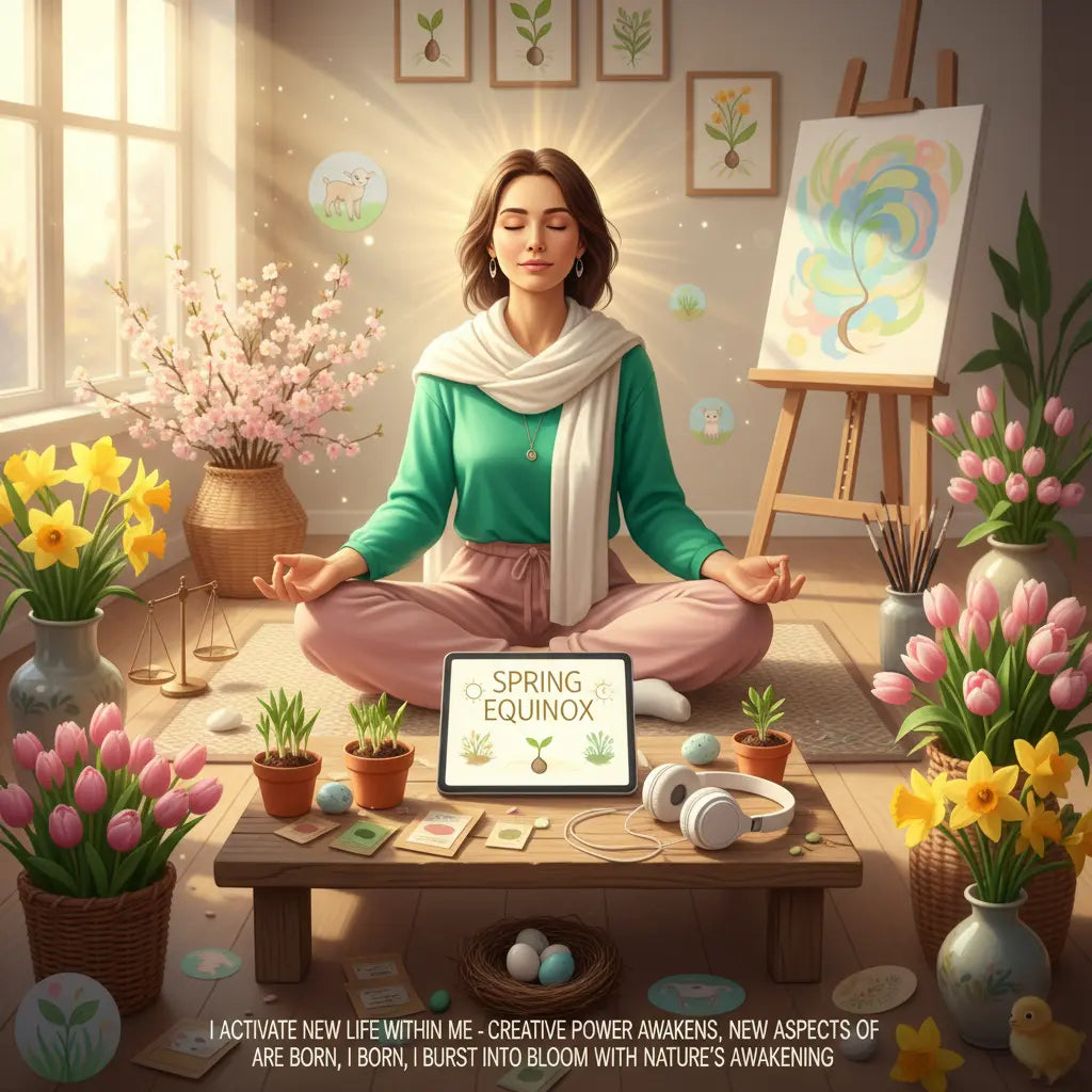 Spring Equinox New Life Activation Meditation Scene