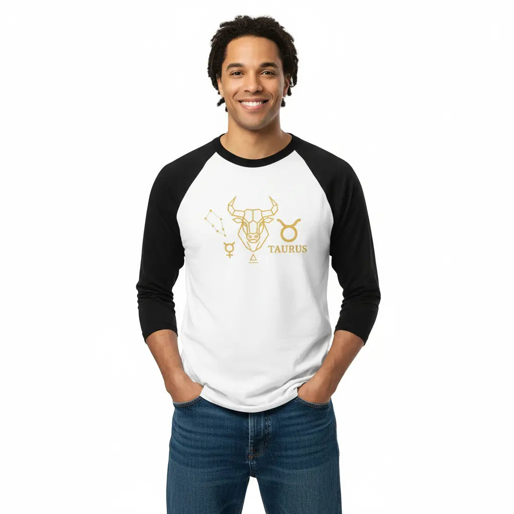 Taurus Zodiac Shirt | 3/4 Sleeve Raglan Astrology Shirt for Earth Signs ...