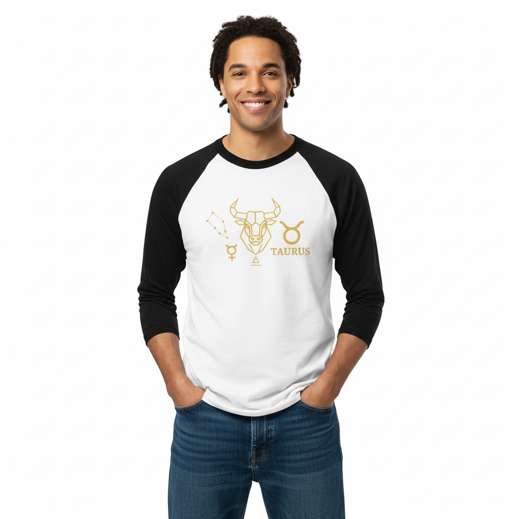 TAURUS Raglan Shirt - Male Model Photo
