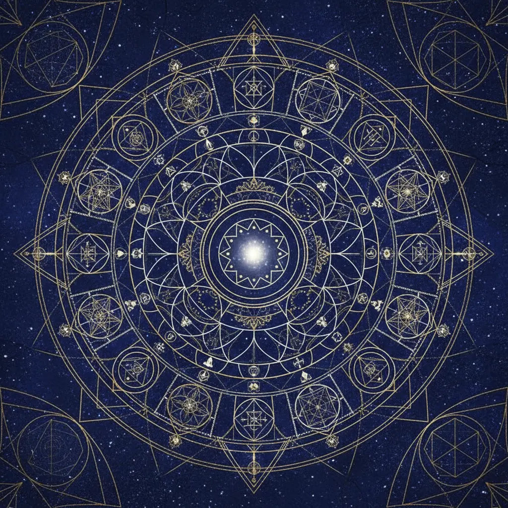 The Structure and Symbolism of Mandala Poster