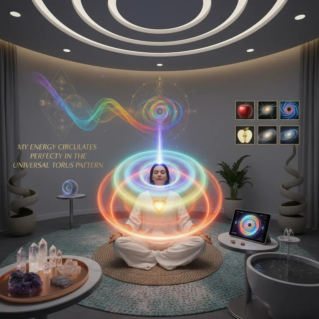 Torus Field Energy Circulation Meditation Scene
