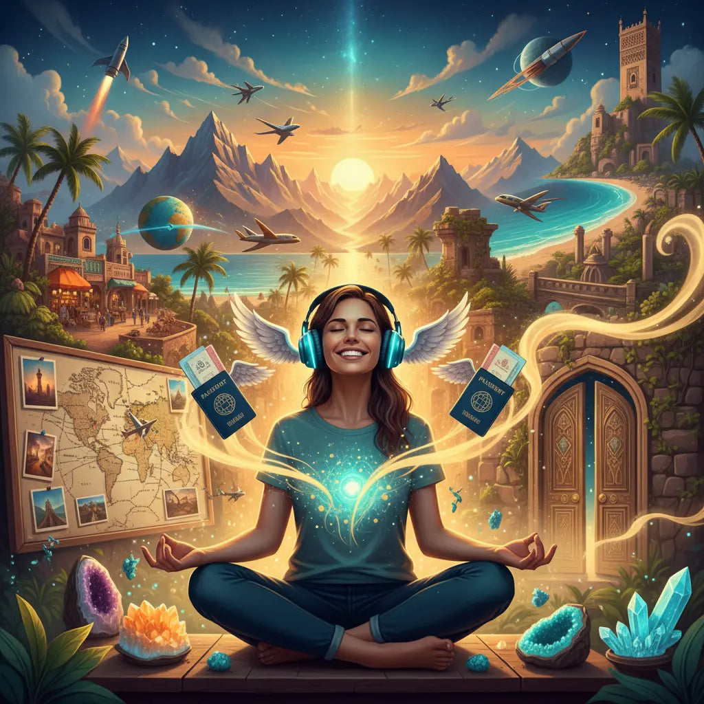 Travel & Adventure Opportunities Manifestation Meditation Scene