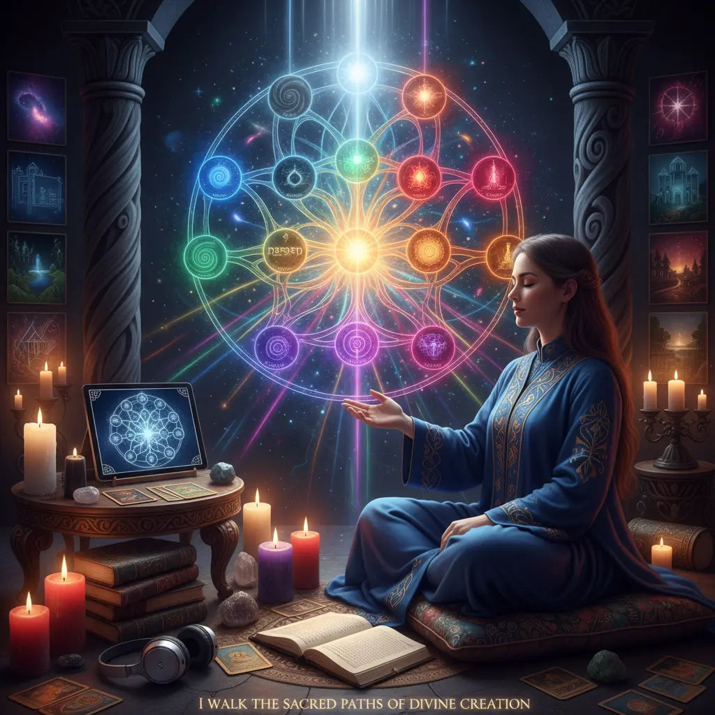 Tree of Life Kabbalistic Meditation Scene
