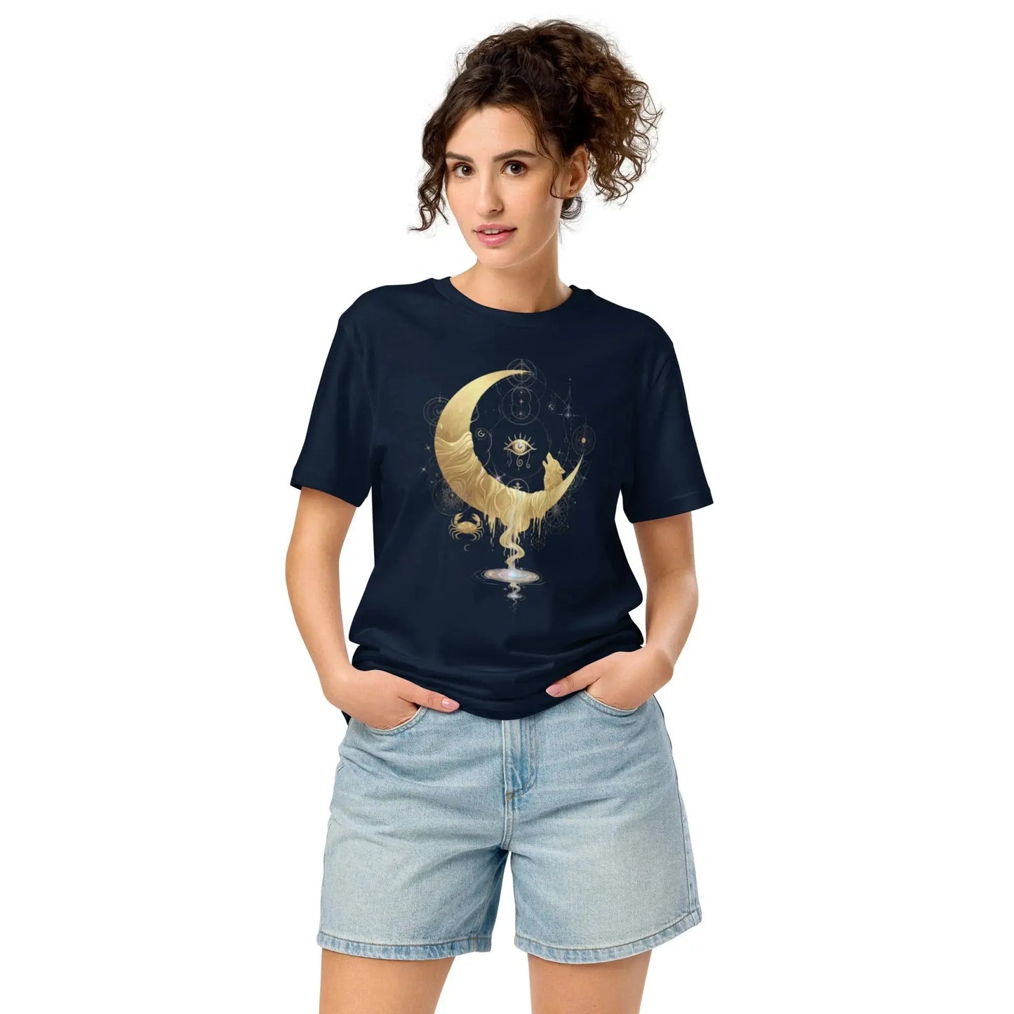 The Moon Tarot T-Shirt | Intuition & Dreams Unisex Organic Tee Nicole's ritual universe