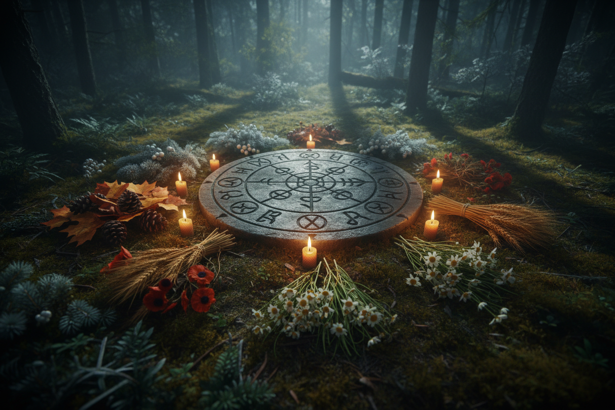 Wheel of the Year Banner