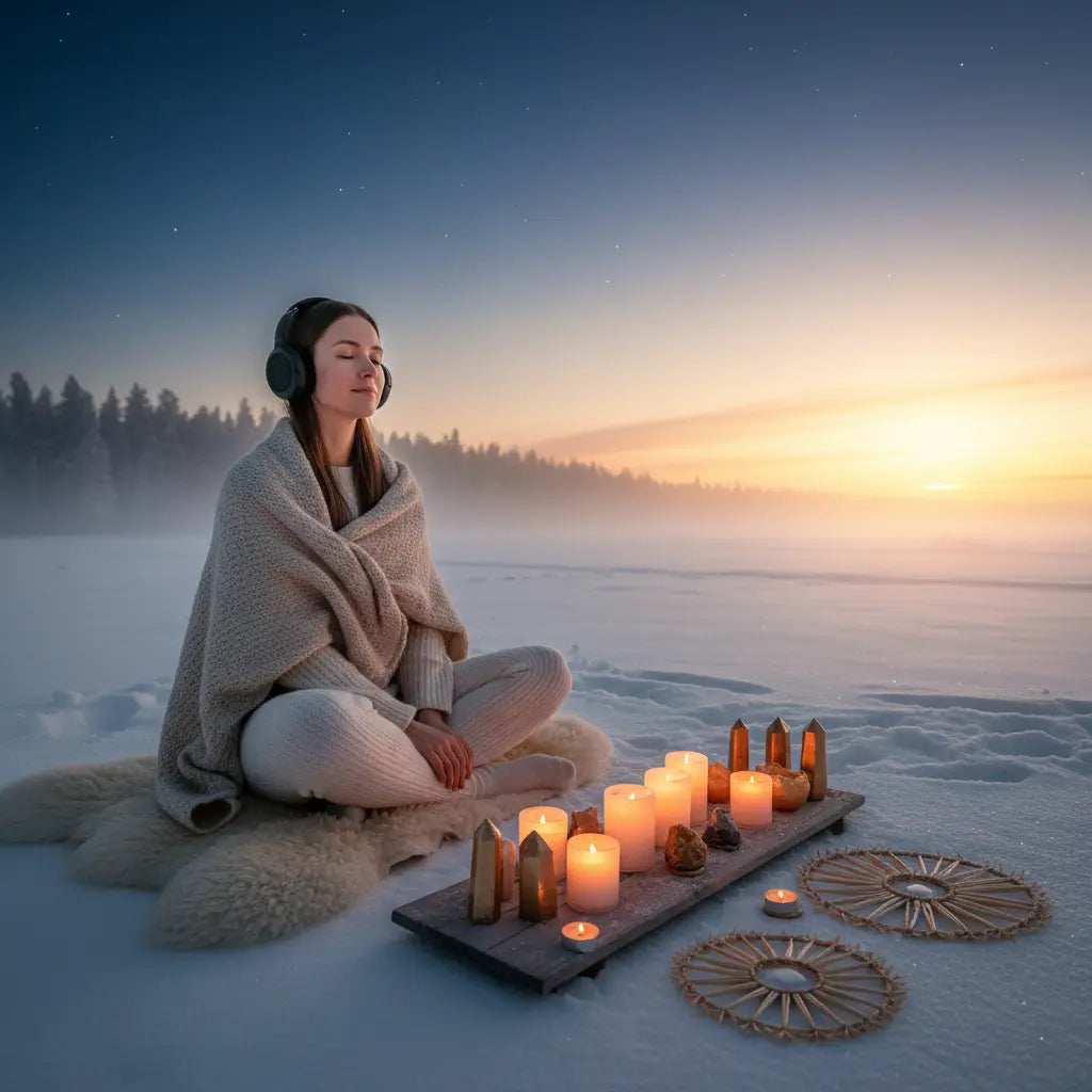 Winter Solstice Meditation Scene